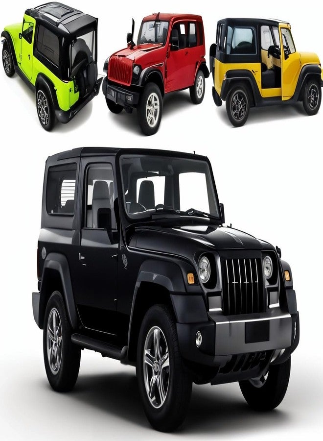 TodFod Die-Cast SUV Model Car 1:24 Scale | 12cm Premium Black Toy | Opening Doors, Pullback Action | Realistic Design for Kids & Collectors - Image 1